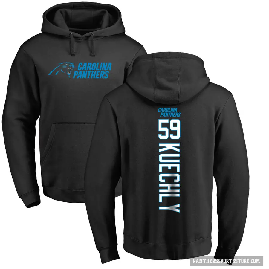 Men's ＃59 Luke Kuechly Carolina Panthers Black Pro Line Backer Pullover Hoodie